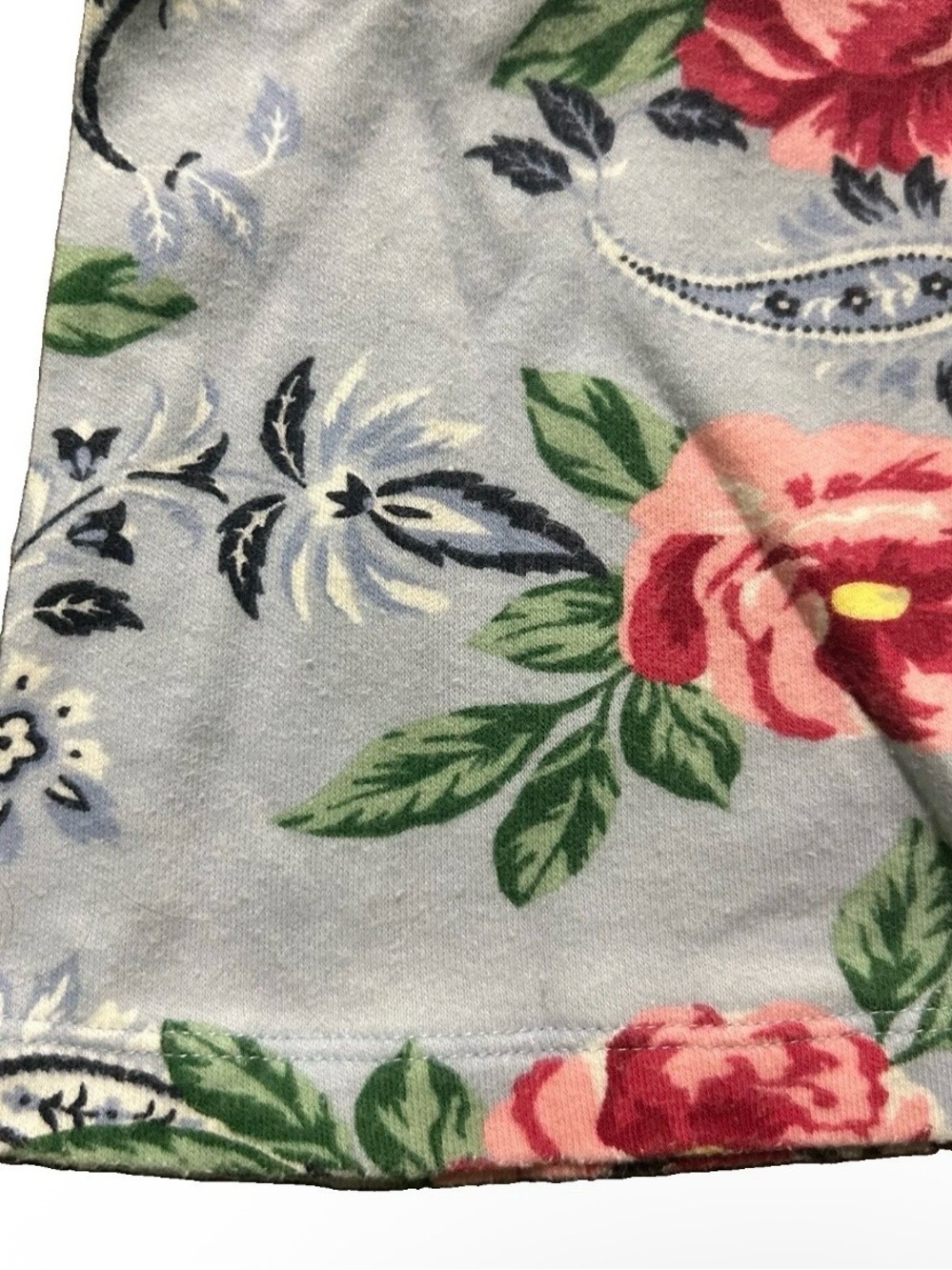 Women’s Karen Scott Floral Short Sleeve T Shirt Size PM Medium - Picture 2 of 3